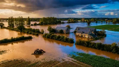 Climat : la Banque de France chiffre le choc à 7,4% du PIB en 2026