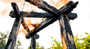 Colmar : une gloriette détruite par le feu dans le quartier des Maraîchers