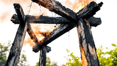 Colmar : une gloriette détruite par le feu dans le quartier des Maraîchers
