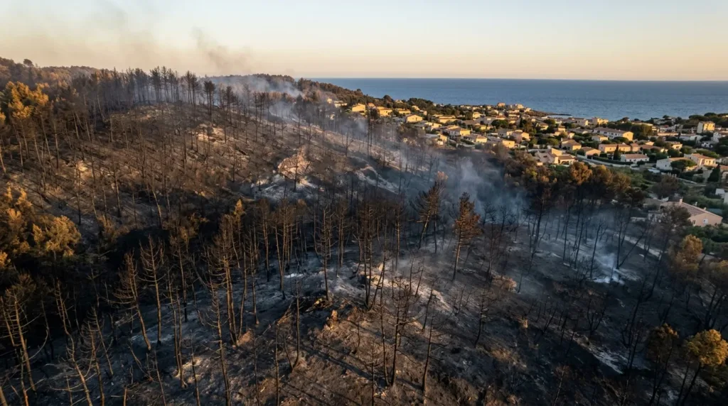 Colomars : 10 hectares brûlés, un SDF en garde à vue pour incendie volontaire