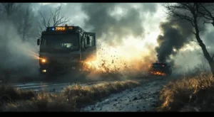 D999 à Redessan : une voiture percute un poteau, le conducteur indemne