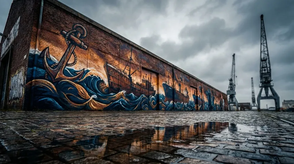 Dunkerque : l&rsquo;art urbain s’empare du port et de son histoire maritime