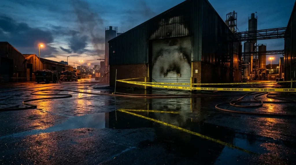 Évreux : incendie dans un entrepôt commercial, rapidement maîtrisé