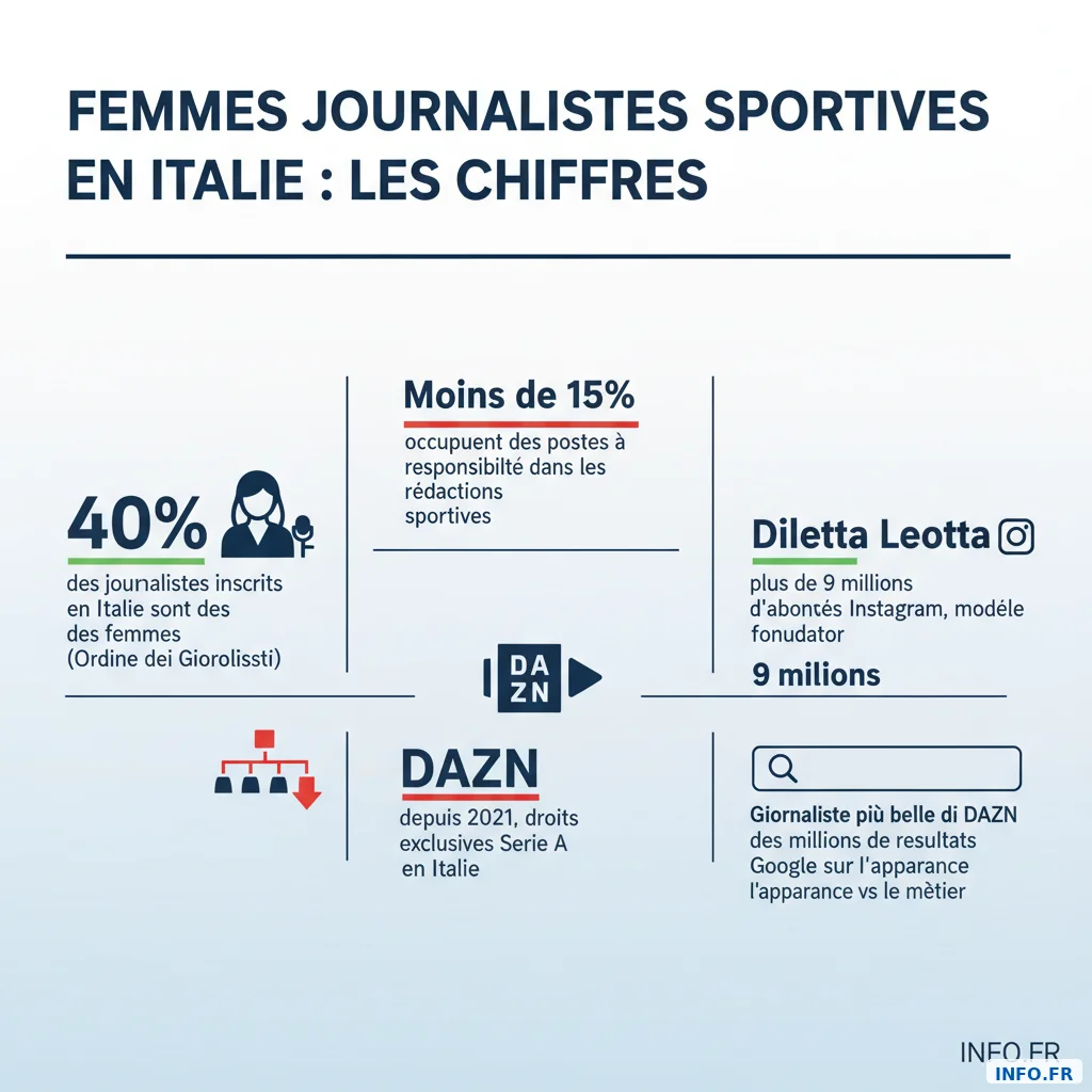 Femmes journalistes sportives en Italie : les chiffres clés
