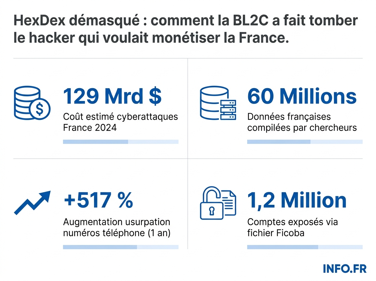 Volume et coût des principales fuites de données françaises recensées en 2025-2026.