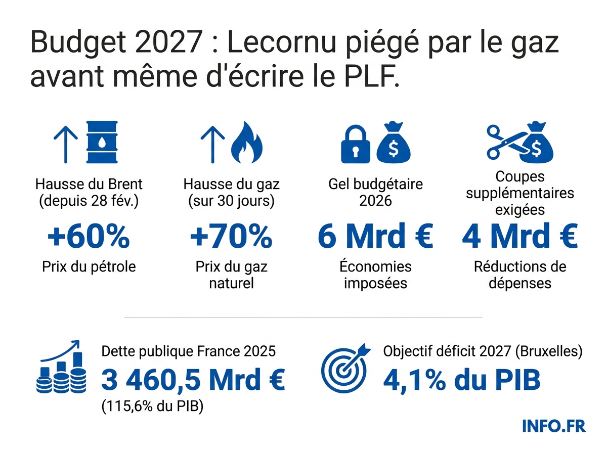 Chiffres clés du casse-tête budgétaire de Sébastien Lecornu face au choc énergétique d'avril 2026.