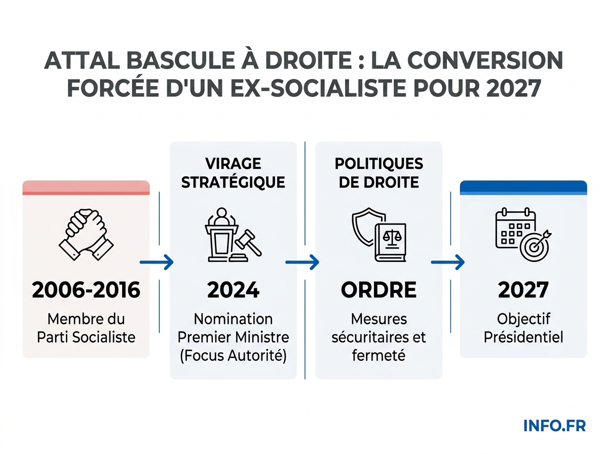 Les intentions de vote à la présidentielle 2027 placent Attal loin derrière Philippe et confirment la percée de Retailleau.