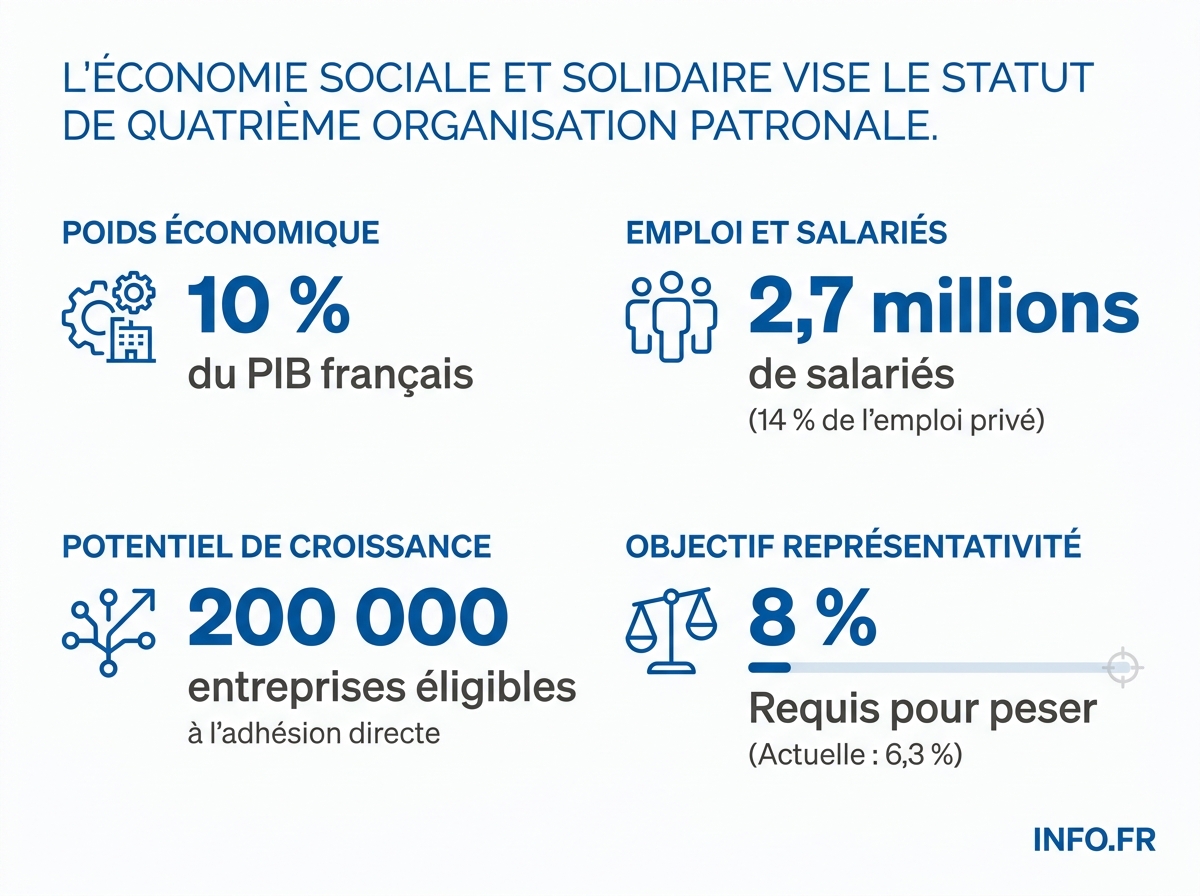 Chiffres clés de l'économie sociale et solidaire en France et de la stratégie de l'Udes vers 2029.