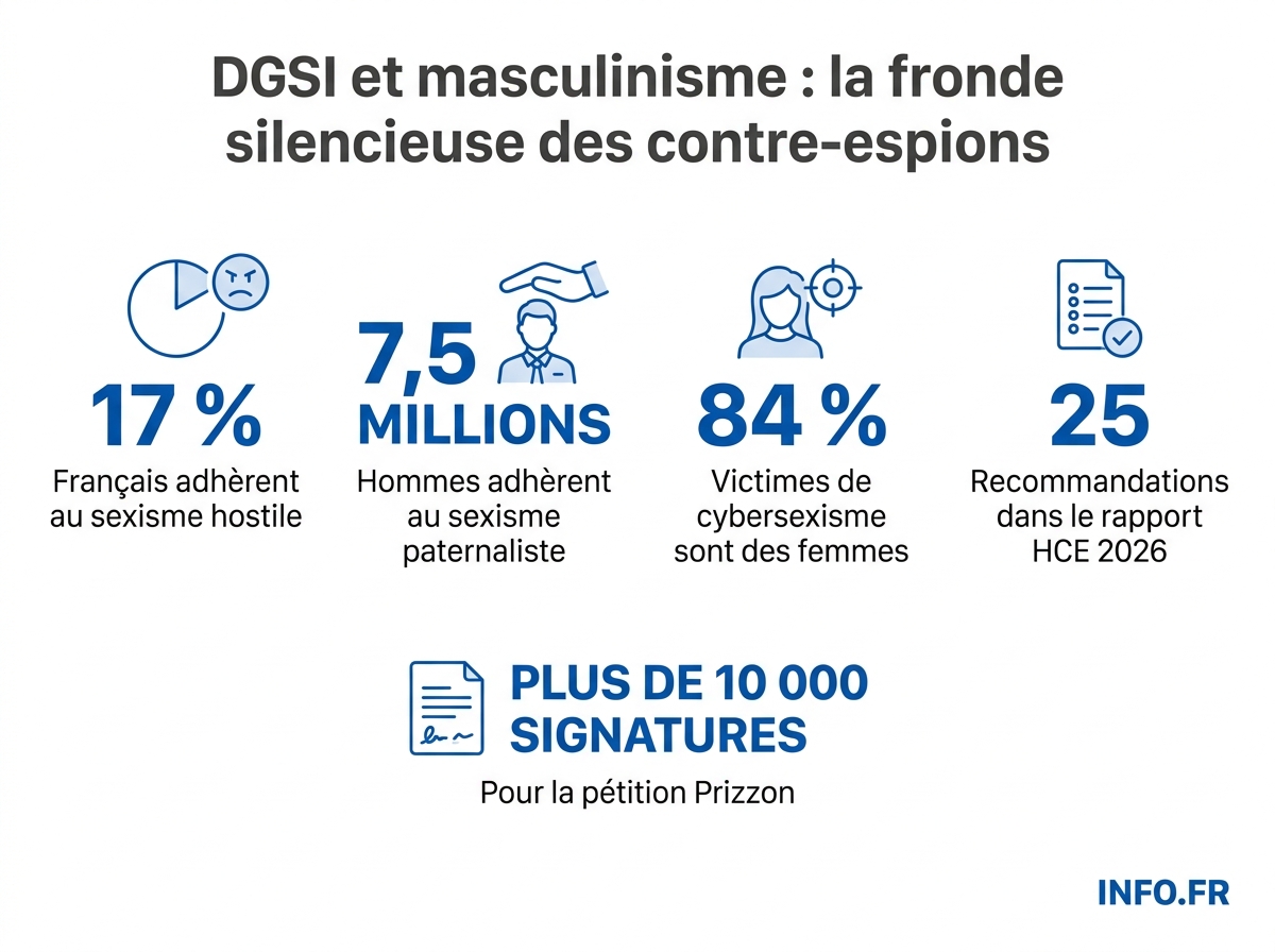 Donnees chiffrees du rapport 2026 du Haut Conseil a l'Egalite sur l'ampleur du sexisme et du masculinisme en France.