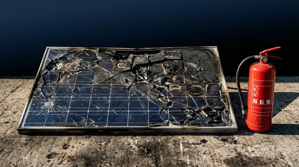 Fontaine-Fourches : un hangar solaire part en fumée, les pompiers face à un nouveau type de risque