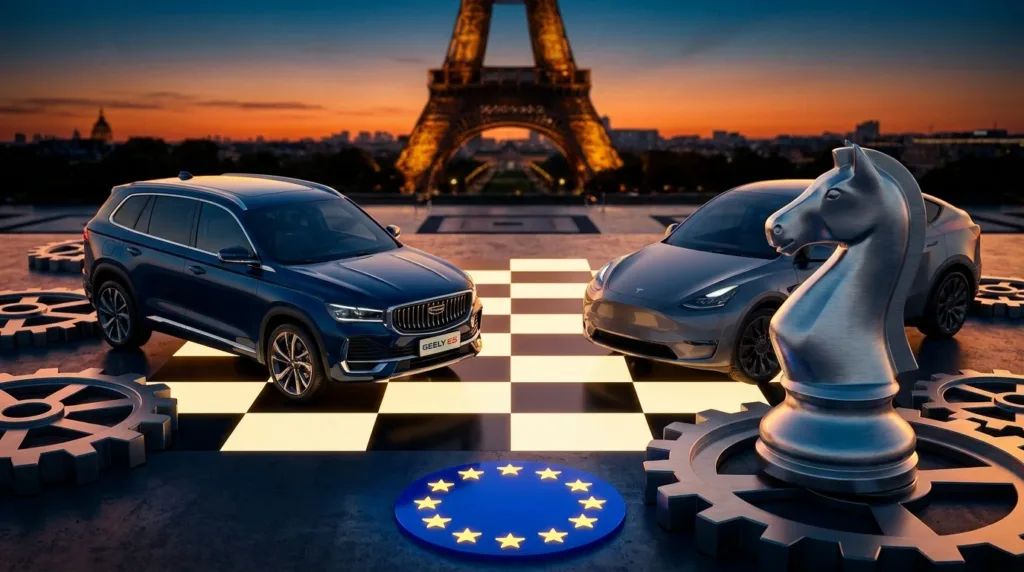 Geely débarque en France : le SUV électrique E5 à 37 990 euros défie Tesla