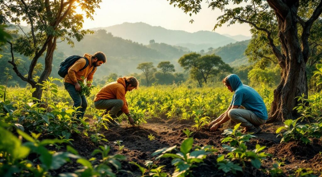 Gramat : des volontaires plantent des haies pour protéger la biodiversité du causse