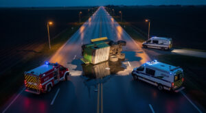 Grave accident à Franois : un chauffeur de camionnette du don du sang blessé dans une collision avec une moissonneuse-batteuse