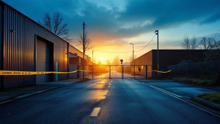 Guéret : incendie maîtrisé dans un entrepôt industriel, aucune victime