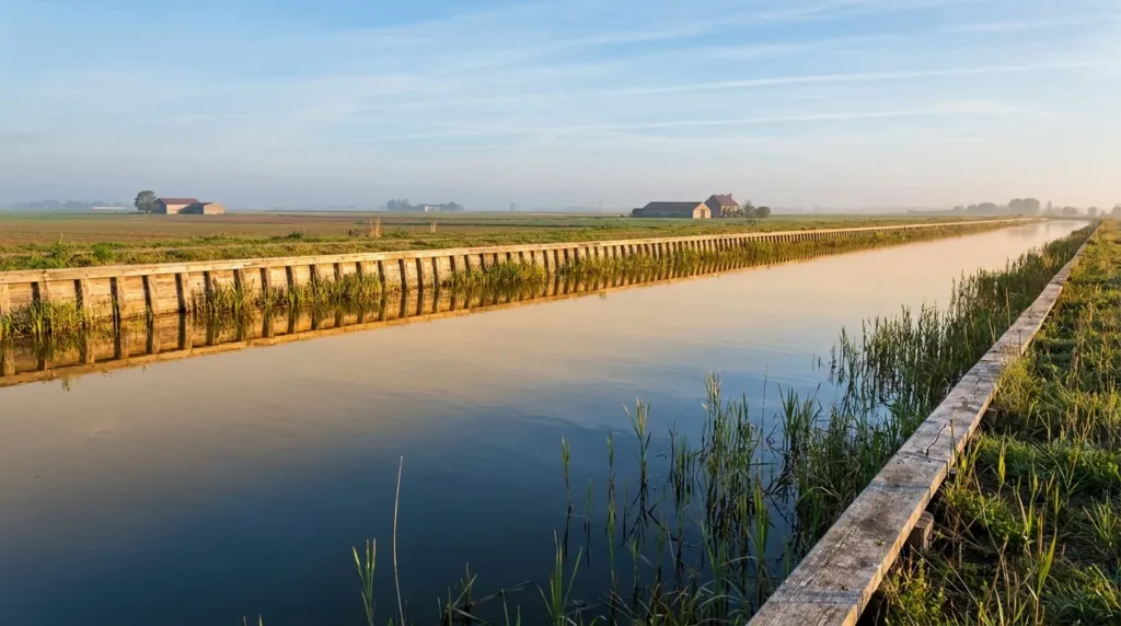 Guînes : les berges du canal restaurées après les inondations de 2023-2024