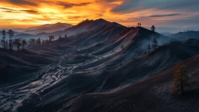 Incendie à Altier : 110 hectares ravagés au pied du Mont Lozère