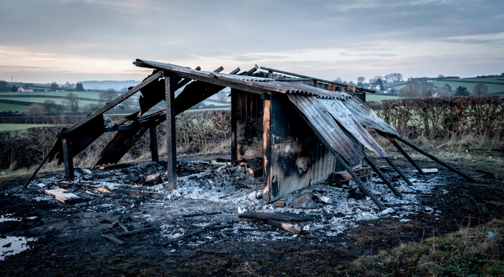 Incendie à La Ferté-Macé : un bâtiment agricole rasé en une heure