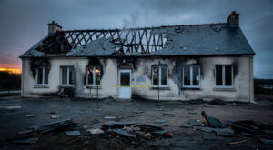 Incendie à l&rsquo;école maternelle de Saint-Marc-le-Blanc : 100 m² de toiture détruits