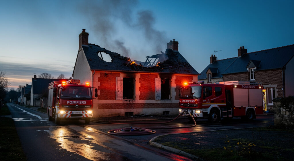 Incendie à Lhomme : 31 pompiers mobilisés pour un feu d'habitation sans victimes
