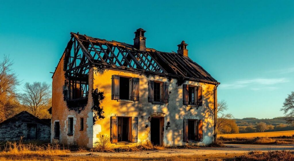 Incendie à Saint-Laurent-des-Hommes : le toit d&rsquo;une maison ravagé