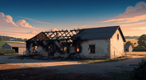 Incendie à Saint-Michel-Loubéjou : 250 m² d’un bâtiment détruits, une personne blessée