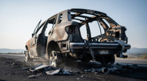 Incendie de camping-car à Peyruis : la RD4096 coupée, 20 pompiers mobilisés