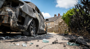 Incendie de camping-car à Peyruis : la RD4096 coupée, 20 pompiers mobilisés