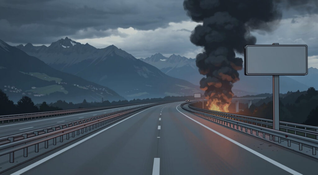 Incendie de véhicule sur l&rsquo;A41 près de Rumilly : circulation perturbée