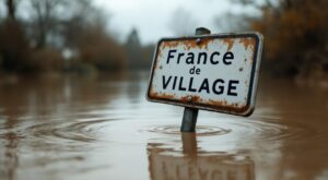 Inondations mineures à Toulon-sur-Arroux après de fortes pluies