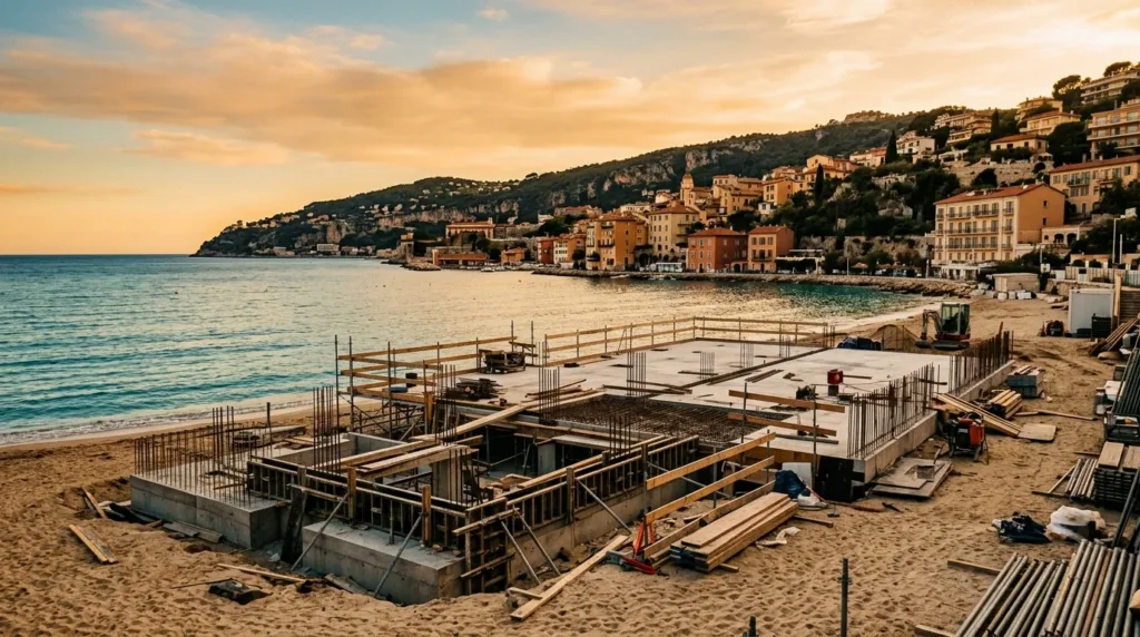 Juan-les-Pins : les plagistes se pressent avant une livraison prévue en juin