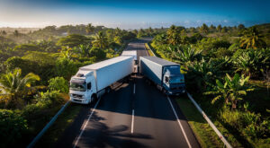 Koungou : collision entre deux camions, la nationale 1 bloquée