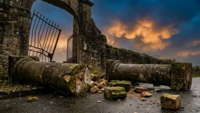 La Houssoye : les piliers du cimetière à nouveau détruits, dix mois après leur reconstruction