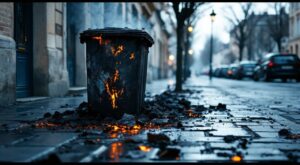 Lannion : feux de poubelles et vitres brisées, le centre-ville à nouveau visé