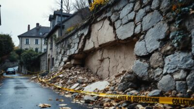 Laplume : un mur s'effondre, quatre logements évacués en urgence