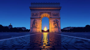 Les pompiers de l'Oise raviven la flamme sous l'Arc de Triomphe