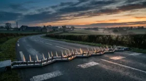 Loire-Atlantique : les herses robotisées, nouvelle arme des gendarmes contre les refus d&rsquo;obtempérer