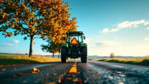Lozère : un véhicule agricole bloque une départementale à Saint-Chély-d'Apcher