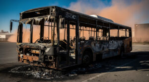 Manosque : 7 bus détruits dans un incendie criminel présumé, enquête ouverte