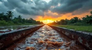 Matoury : un enfant tombé dans un canal sauvé par les pompiers