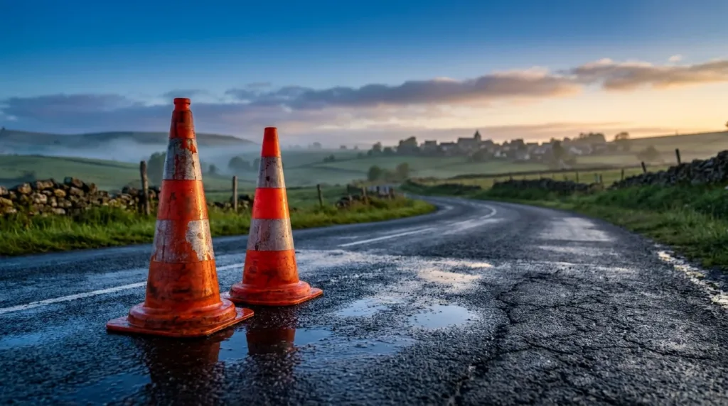 Murat : accrochage sans blessé sur la route départementale
