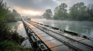 ORION 2026 : le préfet de l&rsquo;Yonne assiste au franchissement de la rivière par le 19e Génie à Bassou