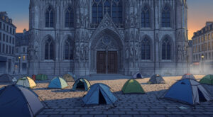 Paris : une centaine de familles campent devant l&rsquo;Hôtel de Ville pour exiger un relogement