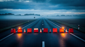 RN25 : face-à-face entre une voiture et une camionnette près d&rsquo;Arras, trois blessés