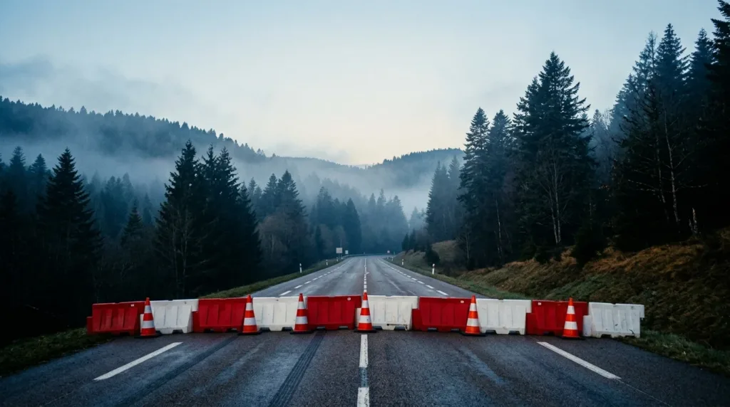RN57 : collision frontale entre deux camions à La Vrine, un jeune chauffeur décède