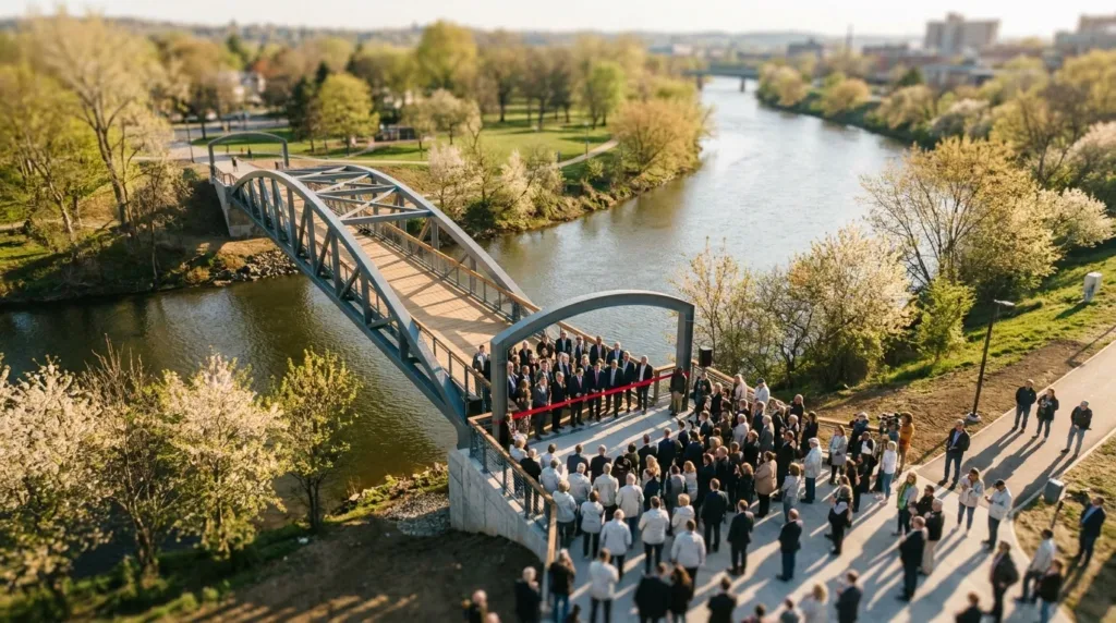 Sablé-sur-Sarthe : la passerelle Renée-Roy ouvre enfin ses portes ce samedi