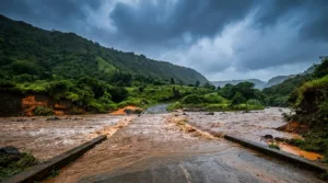 Saint-Benoît : radiers submergés après les pluies du 2 avril
