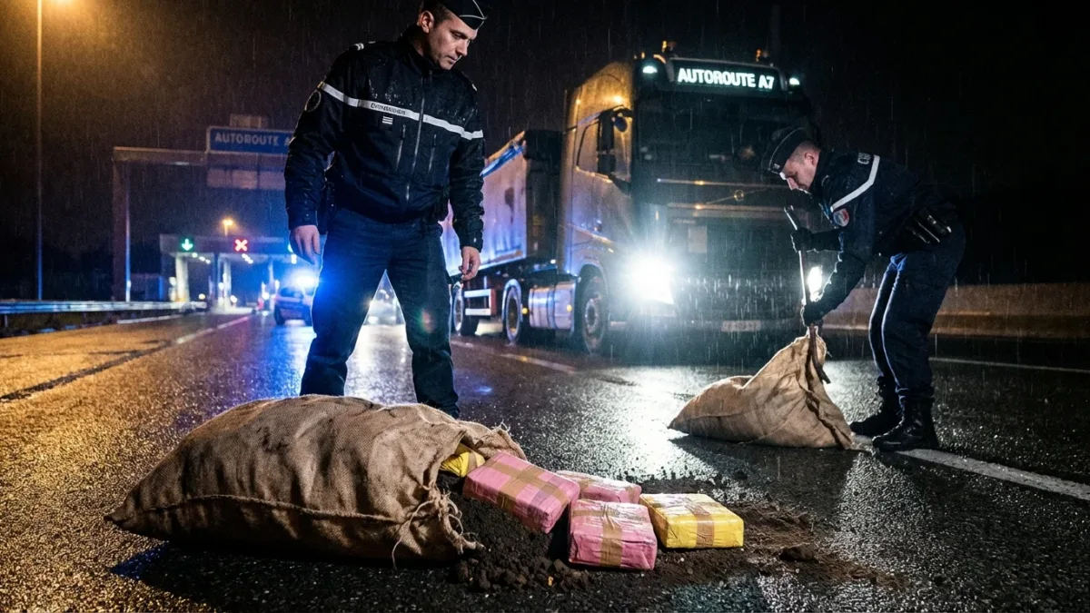 Saisie de 1,145 tonne de cocaïne au péage de Vienne : l&rsquo;A7, nouveau couloir des cartels