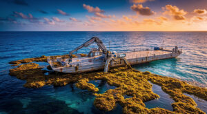 Sargasses en Martinique : bilan des ramassages en mer du 20 au 24 avril 2026