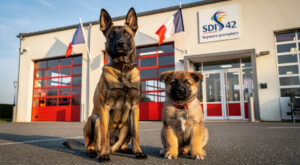 SDIS 42 : deux malinois rejoignent les pompiers de Séverine et Firminy pour des missions de sauvetage