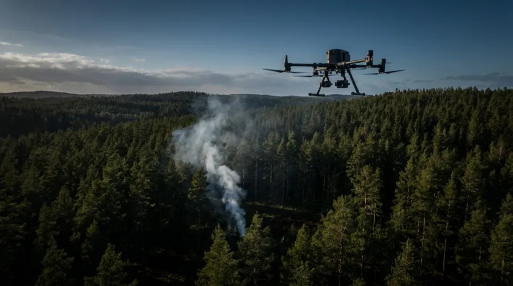 Soustons : un drone détecte un feu de forêt avant qu&rsquo;il ne s’emballe